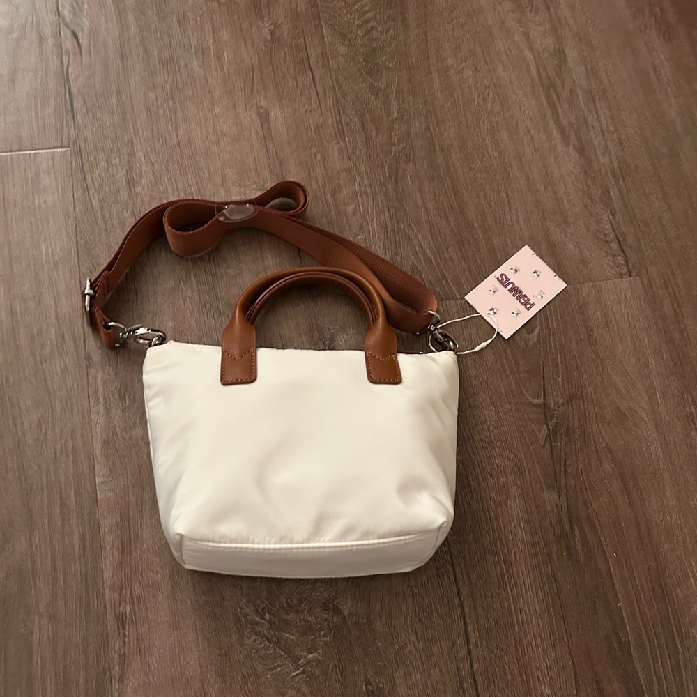 Peanuts Snoopy Crossbody Bag in White and Brown - Picture 2 of 5